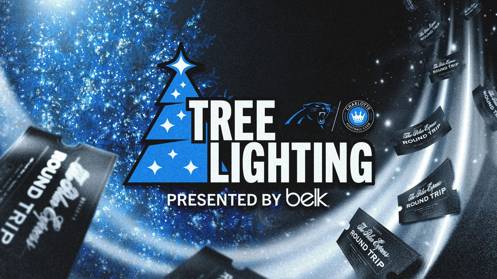 Carolina Panthers and Charlotte FC Tree Lighting presented by Belk